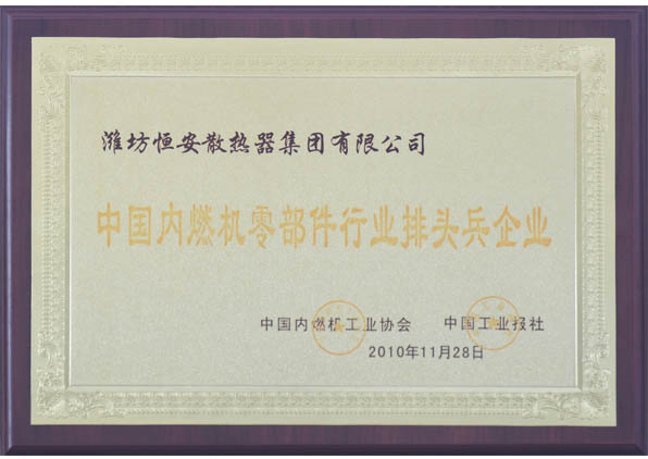 中國(guó)內(nèi)燃機(jī)零部件行業(yè)排頭兵企業(yè)
